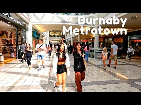 Burnaby Metrotown Metropolis Shopping Mall Walking Tour - Greater Vancouver Canada