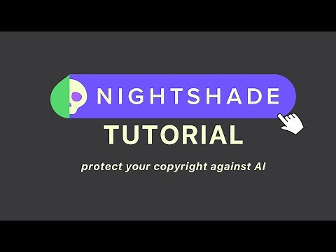 Nightshade Tutorial | How to use AI Protection Software