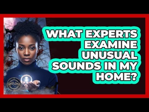 What Experts Examine Unusual Sounds In My Home?