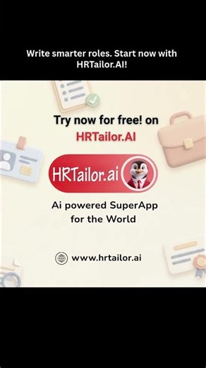 Job Description maker #hrtech #hrsolutions #ai #hrtailorai #hrtools