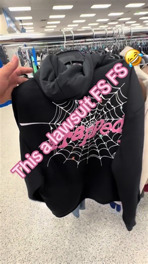 Hilarious Spider Hoodie with Lawsuit Speedrun Joke