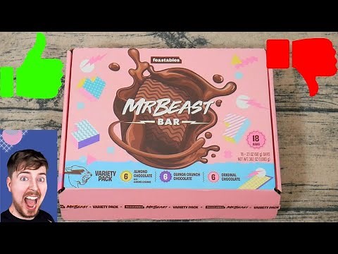 FEASTABLES REVIEW! I bought MR. BEAST'S CHOCOLATE Bars... Are They Any Good? Am I a WINNER?