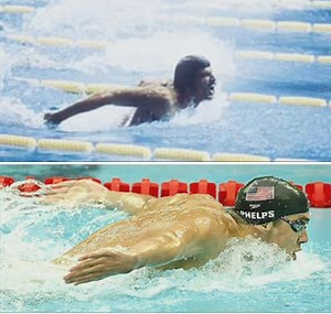 Phelps vs. Spitz: How the Butterfly Stroke Evolved