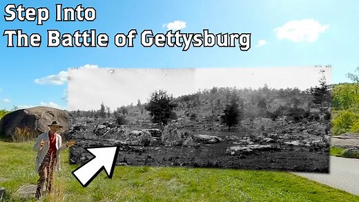 After the Battle of Gettysburg in July, 1863, Alexander Gardner and his photographers took numerous photos at Little Round Top, Devil's Den and The Valley of Death. Garry Adelman, of the American Battlefield Trust, and Christopher Gwinn, of the Gettysburg National Military Park, visit the locations of these historic shots. | American Battlefield Trust