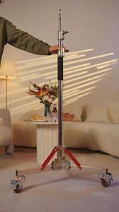 🛒 40% OFF – Heavy-Duty Tripod with Casters Supports 66lb | 4.3'–10' height | Smooth rolling, locks secure | Folds flat Built tough for pro lights & gear, indoors or out | Neewer