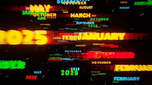 A colorful background with many different words