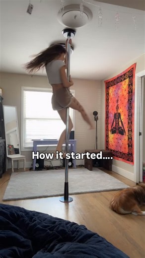 A year of stretching to gain my splits and a year of none stop progress on the pole tricks ✨✨ : . #pole #poletricks #poledancenation #polesplits #poleprogress #howitstartedvshowitsgoing #howitstarted #vs #yearofprogress #polefitness #trending #reel | Faith Marin | Facebook