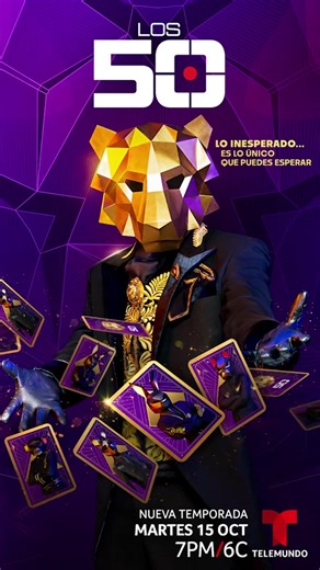 Los 50 está a la vuelta de la esquina🦁 ¡Nueva temporada martes 15 de OCTUBRE 7PM/6C!