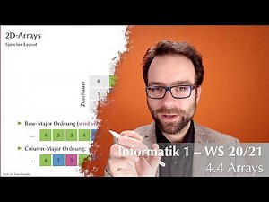 GIP1: 4.4 -- Datentypen und ihre Darstellung: Arrays (WS 2020/21)