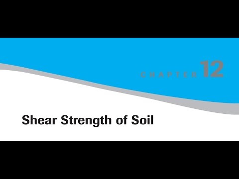 16. The shear strength of the soil and determination of shear strength parameters of the soil