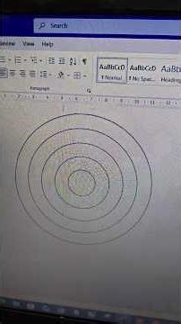 How to Create Concentric Circles like this in MS Word