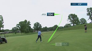 Rod Pampling gets home in two to set up birdie at Principal