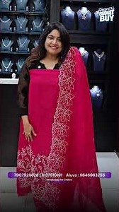 Unstitched Crushed Georgette/Viscose Organza Set | Trendy Flowy Partywear Collection #shorts #viral