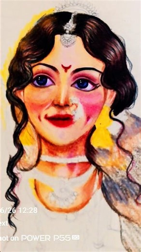 Golden Touch: Rukmini Devi empress of dwarika Art Process✨✨