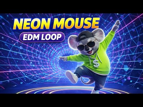 👉 Neon Mouse Dance Loop 🐭🔥 Futuristic EDM Vibes