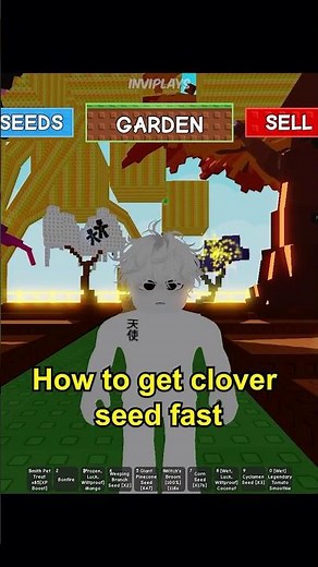 How to Get Four Leaf Clover Seed Fast | Grow a Garden #shorts #roblox #growagarden