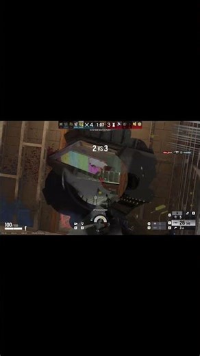 Got scared and my reflexes took over 💀 #rainbowsix #r6s #siegemoments #gamingreels #fpsgaming