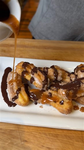 Wolf Induction technology puts consistent, precise control and nearly instantaneous temperature response at your fingertips. Melt chocolate without scorching, maintain the perfect temperature for frying, and so much more. Find our Churros with Dipping Sauce recipe below. https://bit.ly/3ySkZMf Churros Ingredients 8 ounces water 4 ounces butter 1 tablespoon sugar ¼ teaspoon kosher salt 1 cup flour 2 quarts vegetable oil for deep frying 1 ½ cups sugar ¼ cup cinnamon ¼ teaspoon kosher salt ¼ teaspo