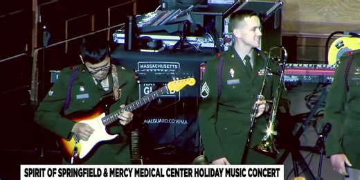 Mass. National Guard’s 215th Army Band performs in Springfield