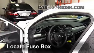 Interior Fuse Check: 2016 Honda Civic LX 2.0L 4 Cyl. Sedan