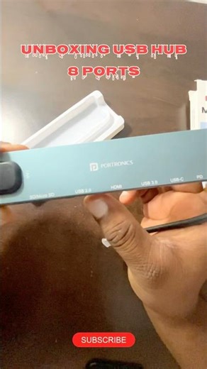 Gaming Mport 8 USB-C Hub 😱 #bgmi #pubgmobile #gaming #live #portronics #pubgm #shorts