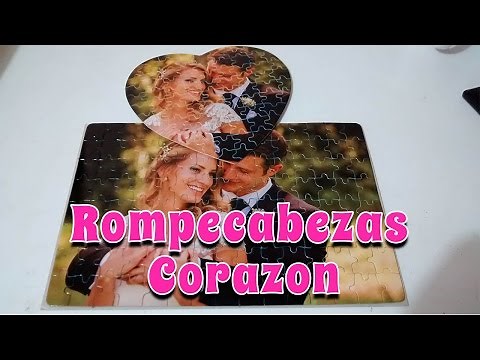como personalizar o sublimar rompecabezas corazon paso a paso