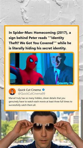 Spider-Man Homecoming 2017 Easter Egg A Sign About Identity Theft Behind Peter Parker