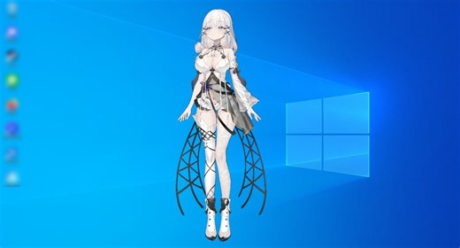 美少女デスクトップアプリ『あなたの妻』Steamで96円にて配信中。美少女が立ってあなたのマウスの動きを追う - AUTOMATON