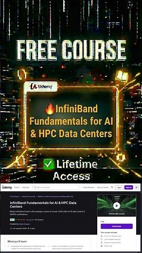 InfiniBand Fundamentals for AI & HPC Data Centers✨ Free Udemy Course 2026