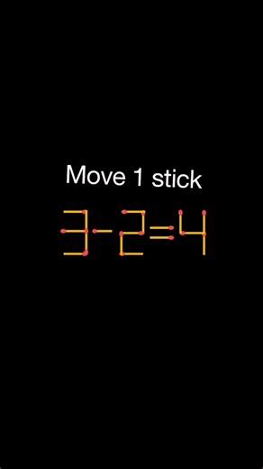 827K views · 589 reactions | Matchstick challenge: move 1 matchstick to make equation true #matchstick #matchsticks #reels | Math Puzzle | Facebook