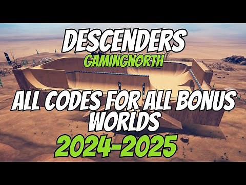 Descenders - All Codes for ALL Bonus Worlds - With Preview - 2024-2025