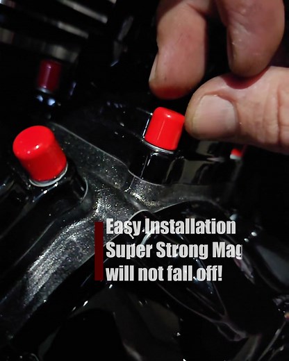 CNC Machined Magnetic Bolt Covers. No plastic, no glue, reusable. Comes in custom colors and made in the USA! Fits Twin Cam or M8! | Devils Head Choppers