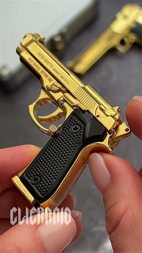 Beretta Detachable Keychain - Golden Edition 17 #miniature #diy #toys #csgo #military #shorts
