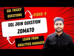 SQL Join Question Asked in Zomato SQL Interview