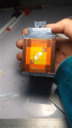 diy minecraft lamp or laltern #aestheic 🌿☘#trendingshort #subscribe #minecraft #pinterestaesthetic