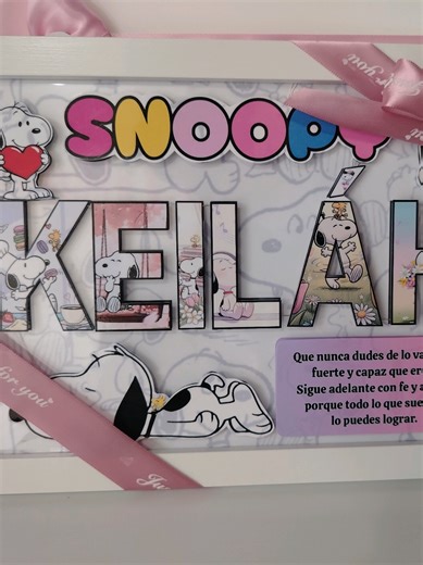 Cuadro en 3D SNOOPY: Arte Personalizado para Fans