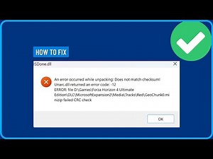 How to Fix Does Not Match Checksum Unarc.dll Error Code 12 Fitgirl, Dodi Repack (2026)