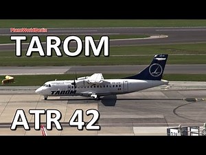 TAROM ATR 42-500 *YR-ATF* takeoff from Vienna Airport