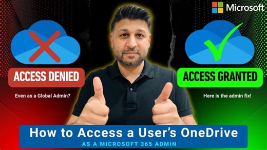 How To Access User s OneDrive as Microsoft 365 Admin | Toshit Bhardwaj