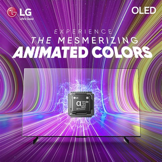 Dive into the #truecolors of #entertainment with #LGOLED #TV. Its α9 Gen5 #AI Processor with AI Picture Pro & AI #4K Upscaling delivers the best details, life-like colors and a great surround sound experience for your perfect viewing. Redefine entertainment with #LG Know more on https://bit.ly/3MdJats #Movie #Cinema #Sports #Gaming #LGTV #OLED #Hometainment #HomeEntertainment #Entertainment #LGElectronics #LGIndia #EntertainmentBuddy | LG Global
