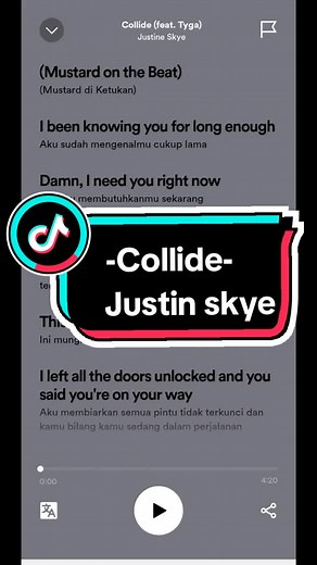 Collide - Justine Skye Song Lyrics, Translation, and Meaning