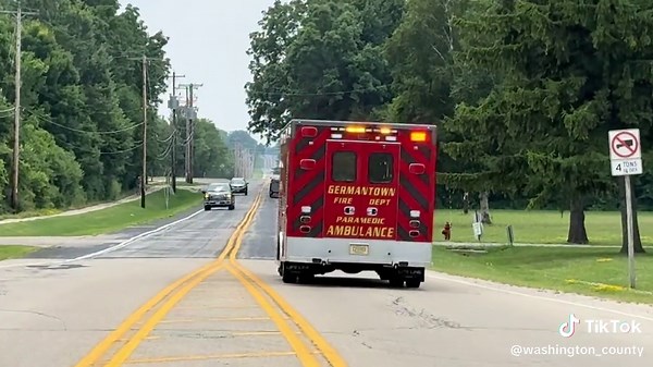 Germantown FD Ambulance 1752 responding to medical on 7-9-25. #germantownfd #ambulance #chevy #lifeline #medcall #gogetembrothers
