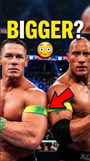 John Cena vs The Rock: Whose Arms Are Bigger? 💪