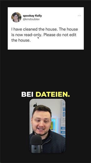 Das Haus ist jetzt read-only! #programmieren #informatik #chatgpt