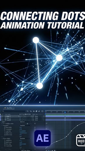 Rajiv Roy on Instagram: "Create this connection dot animation inside after effects #aftereffect #vfx #videoediting #editing #tutorial"