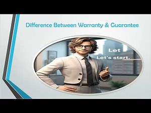 Difference between Warranty and Guarantee/what is warranty and Guarantee?