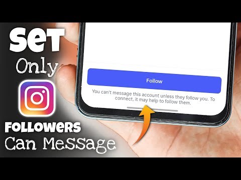 Set Only Followers can Message on Instagram | You Can't Message This Account Unless They Follow You
