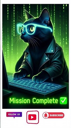 The Matrix Meow Mission 💻🐾 | Cat Hacker AI Short