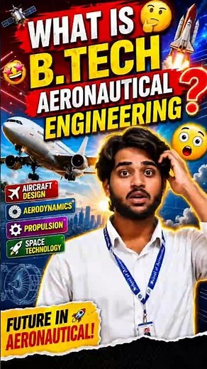 DAY-28 What is B.Tech Aeronautical Engineering? 🤔✈️ Salary, Jobs & Future 😳🚀#airplane #trending