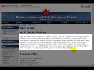 NOC - National Occupational Classification